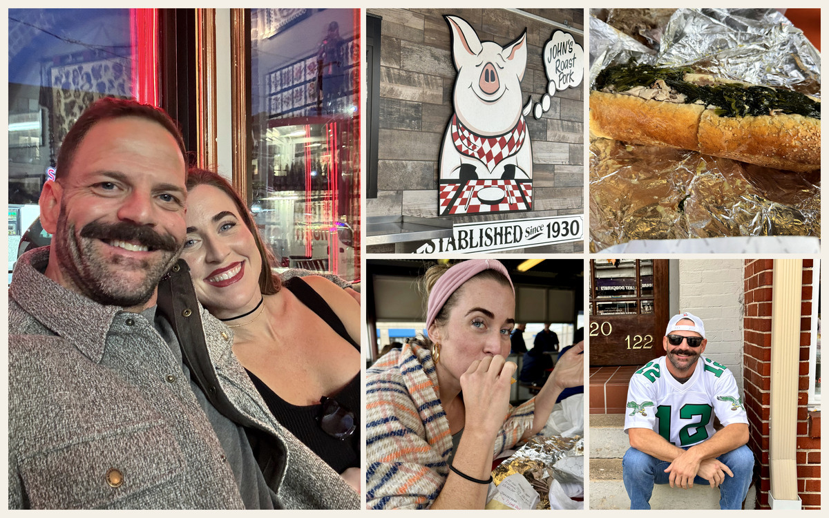 Seamus and Stephanie’s Philadelphia trip, including John’s Roast Pork
